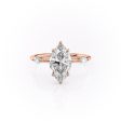 The Nicole Set With A 3 Carat Marquise Moissanite Online Hot Sale