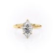 The Madison Set With A 3.5 Carat Marquise Moissanite For Cheap