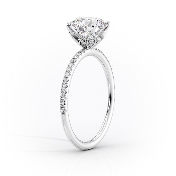 The Pave Lily Set With A 1.5 Carat Marquise Moissanite Supply