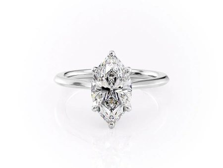 The Madison Set With A 2.5 Carat Marquise Moissanite Online