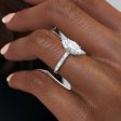 The Monica Set With A 3 Carat Marquise Moissanite Online Sale