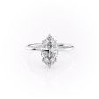 The Sandra Set With A 2 Carat Marquise Moissanite Hot on Sale