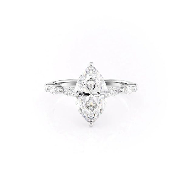 The Lucia Set With A 5 Carat Marquise Moissanite For Discount