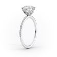 The Pave Lily Set With A 2.5 Carat Marquise Moissanite Fashion