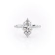 The Pave Maia Set With A 2 Carat Marquise Moissanite For Discount