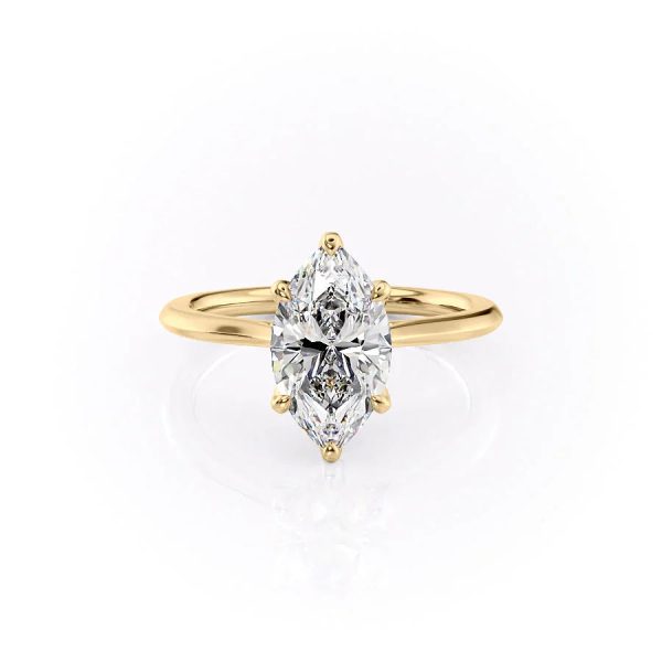 The Madison Set With A 2 Carat Marquise Moissanite Online Sale