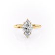 The Sandra Set With A 1.5 Carat Marquise Moissanite on Sale