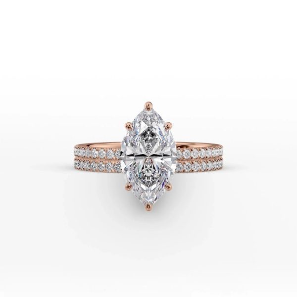 The Pave Eleanor Set With A 2.5 Carat Marquise Moissanite Discount