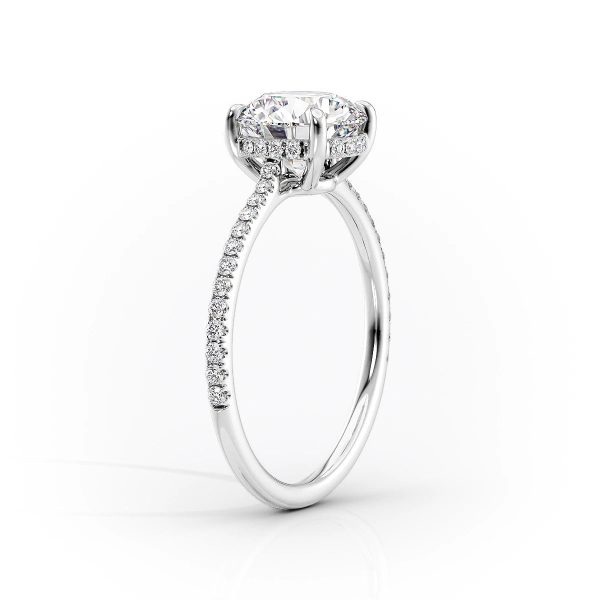 The Pave Maia Set With A 1 Carat Marquise Moissanite For Discount