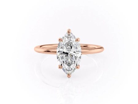 The Ashley Set With A 1 Carat Marquise Moissanite For Discount