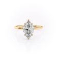 The Sarah Set With A 3.5 Carat Marquise Moissanite on Sale