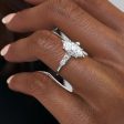 The Abigail Set With A 2.5 Carat Marquise Moissanite Cheap