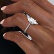 The Pave Lexie Set With A 4.5 Carat Marquise Moissanite Online Sale