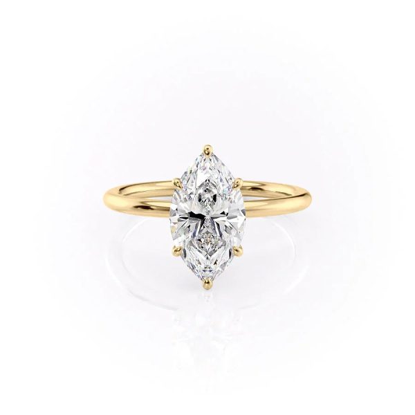 The Luna Set With A 1.5 Carat Marquise Moissanite Online Hot Sale