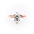 The Madison Set With A 3 Carat Marquise Moissanite Cheap