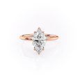 The Lily Set With A 3.5 Carat Marquise Moissanite Sale