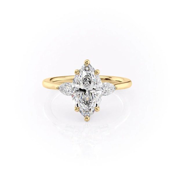 The Megan Set With A 1 Carat Marquise Moissanite Fashion