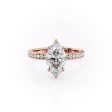 The Marilyn Set With A 4 Carat Marquise Moissanite For Discount