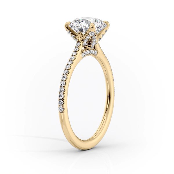 The Pave Madison Set With A 1.5 Carat Marquise Moissanite Discount