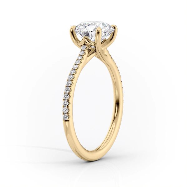 The Pave Lexie Set With A 5 Carat Marquise Moissanite For Cheap