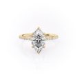 The Pave Madison Set With A 1.5 Carat Marquise Moissanite Discount