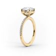 The Pave Eleanor Set With A 1 Carat Marquise Moissanite Supply