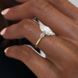 The Megan Set With A 4.5 Carat Marquise Moissanite Discount