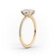 The Pave Ashley Set With A 4.5 Carat Marquise Moissanite Online