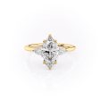 The Megan Set With A 3.5 Carat Marquise Moissanite Online Hot Sale