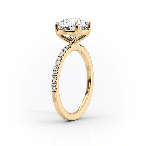 The Pave Eleanor Set With A 3.5 Carat Marquise Moissanite For Discount