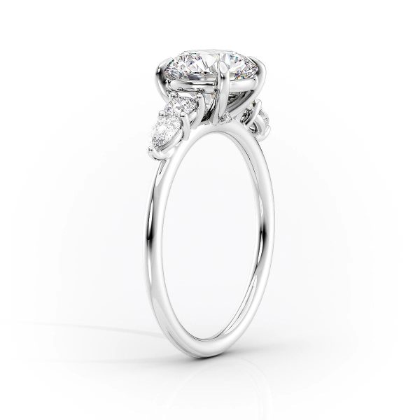 The Abigail Set With A 2.5 Carat Marquise Moissanite Cheap