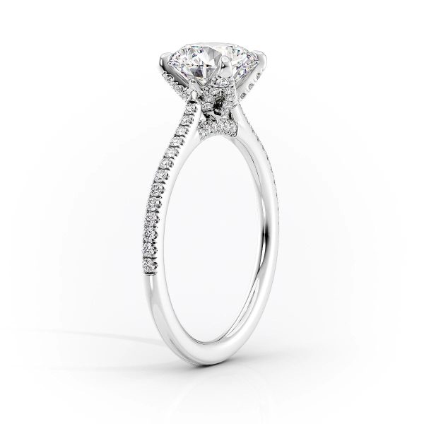 The Pave Madison Set With A 2 Carat Marquise Moissanite For Discount