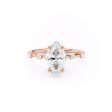 The Serena Set With A 3 Carat Marquise Moissanite Online Hot Sale