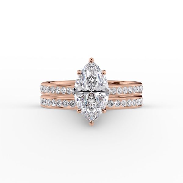 The Cameron Set With A 3.5 Carat Marquise Moissanite Discount