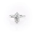 The Lily Set With A 4.5 Carat Marquise Moissanite Online Sale