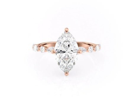 The Lindsey Set With A 5 Carat Marquise Moissanite Online