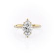 The Pave Ashley Set With A 4.5 Carat Marquise Moissanite Online