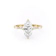 The Lucia Set With A 4.5 Carat Marquise Moissanite Online now