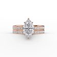 The Marilyn Set With A 1.5 Carat Marquise Moissanite Sale