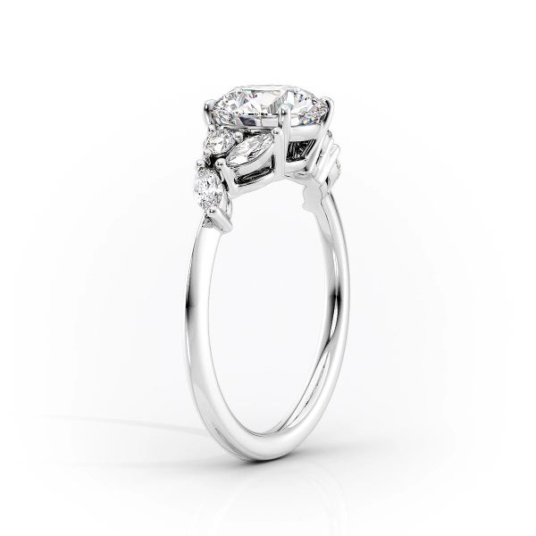 The Melissa Set With A 1 Carat Marquise Moissanite Hot on Sale