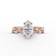 The Serena Set With A 3 Carat Marquise Moissanite Online Hot Sale