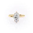 The Lily Set With A 4 Carat Marquise Moissanite Online