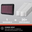 K&N Air Filter BMW 7 Series 2.0L L4 (15-21) 3.0L L6 (15-22) Performance Replacement - 33-3079 Online