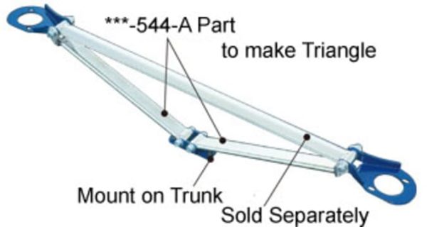 Cusco Strut Bar Subaru Impreza WRX STi Sedan (2004-2007) Rear - Type OST - Optional Add-on Bar Kit For Sale