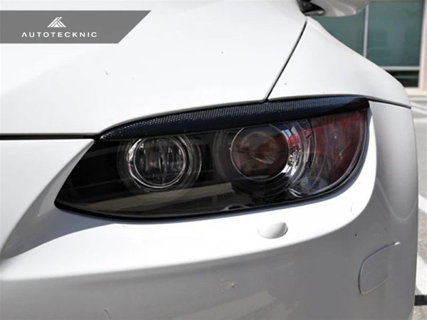 Autotecknic Headlight Covers BMW M3 E90 E92 E93 (07-13) [Eye Lid] Carbon Fiber or Stealth Black Supply