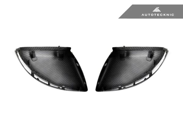 Autotecknic Replacement Mirror Covers Mercedes C43 AMG W205 (17-22) V2 Dry Carbon For Sale