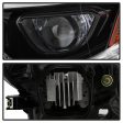 Xtune Headlights Toyota Corolla (14-16) [OE Style - w  LED DRL] Black   Chrome w  Amber Turn Signal Lights Discount