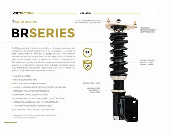 BC Racing Coilovers BMW 525xi 528xi 530xi 535xi xDrive F10 AWD (10-16) 30 Way Adjustable Discount