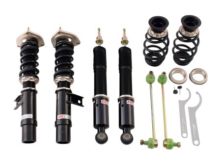 BC Racing Coilovers VW Jetta MK5 (05-09) [49.5mm Front Strut] BR Series w  Front Camber Plates For Discount