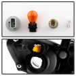 Xtune Headlights Toyota Corolla (09-10) [OE Style] Black w  Amber Turn Signal Lights Discount